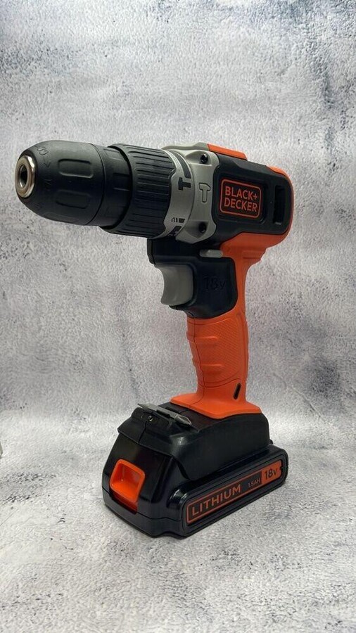 Дрель-шуруповерт ударная Black+Decker 18V 2x1.5Ah