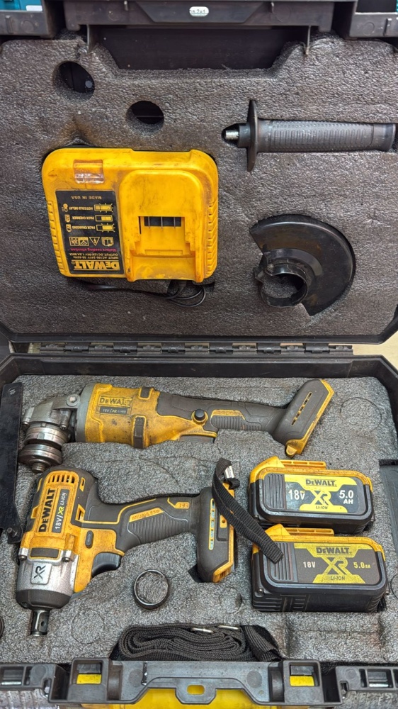 Набор инструментов болгарка+гайковерт Dewalt
